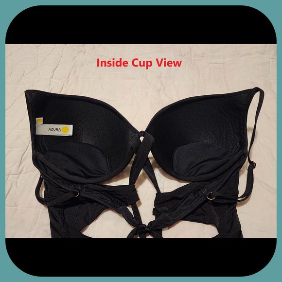 AZURA || Strappy Hollow One-Piece Bathing Suit (SIZE 10) - Picture 3 of 6